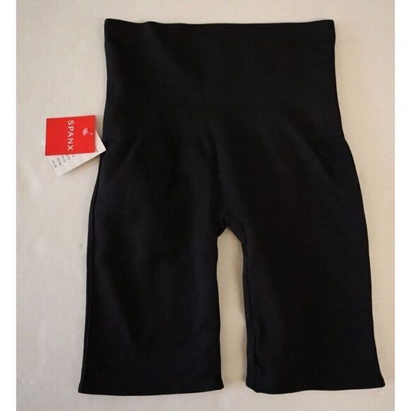 SPANX 50180R Women's Sz Small Very Black Lamn High Waisted 8" Bike Shorts - Picture 2 of 7